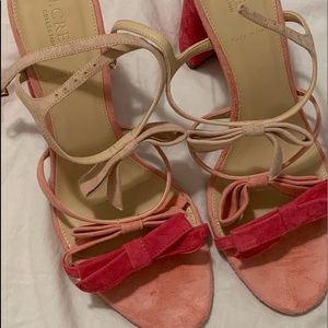 J Crew Italian made strap heels